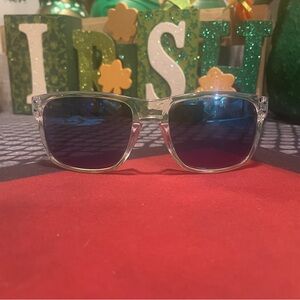 Clear Oakley Sunglasses with Blue Lenses